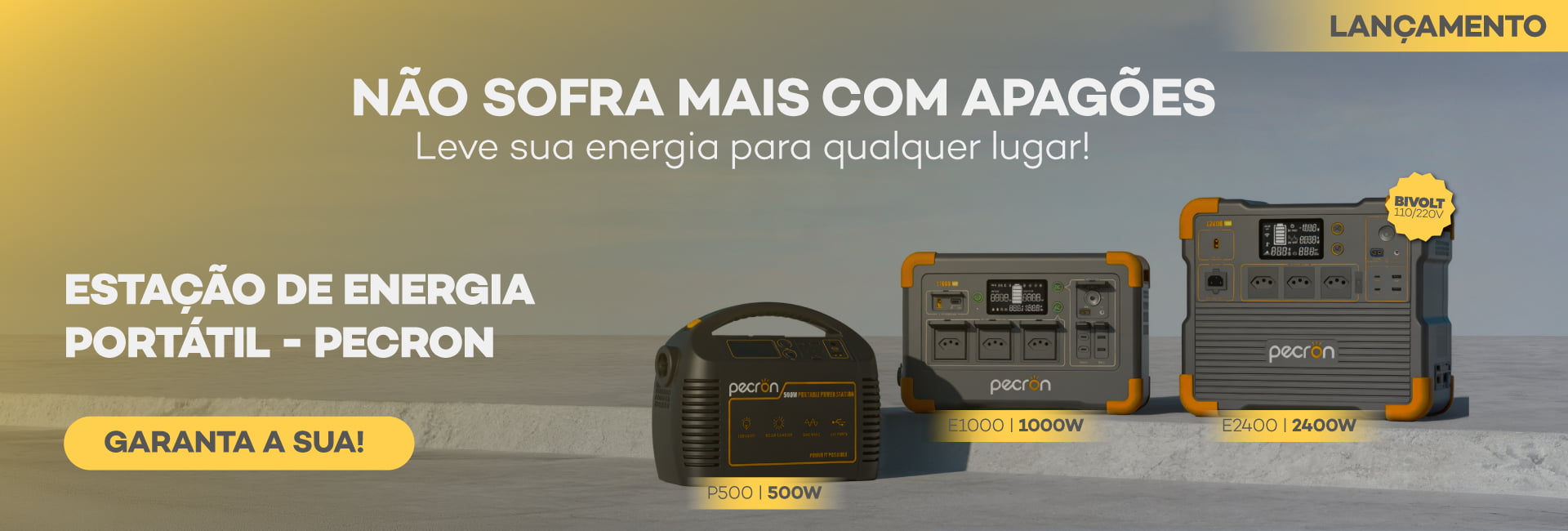 Banner pecron lançamento - Desktop