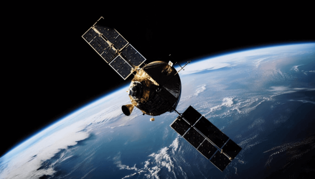 Starlink - Satélite sobrevoando a Terra