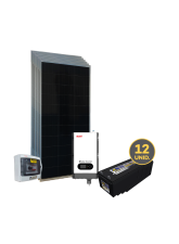 Kit Energia Solar Off Grid c/ Inv-car - 3,51kWp 660Ah 48/110V (29566)