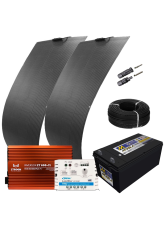 Kit Energia Solar para Starlink - 10h/dia (até 1600 Wh/dia) - Chumbo (23705)