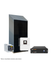 Kit Energia Solar On Grid Híbrido - 6,2kWp 4,8kWh Lítio 48V (26646)