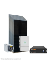 Kit Energia Solar On Grid Híbrido - 6,2kWp 4,8kWh Lítio 48V (26658)