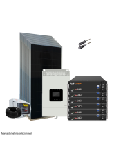 Kit de Energia Solar Off Grid c/ Inv-car - 6,20kWp 100Ah 48/220V Lítio