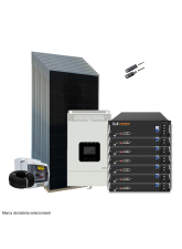 Kit de Energia Solar Off Grid c/ Inv-car - 6,20kWp 100Ah 48/220V Lítio