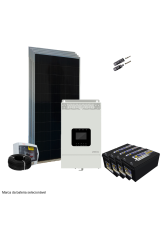 Kit de Energia Solar c/ Inv-car - 2,48kWp 220Ah 48/220V