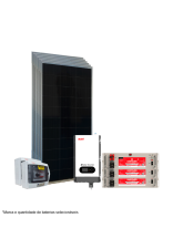 Kit de Energia Solar Off Grid c/ Inv-car - 3,72kWp 100Ah 48/220V