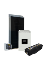 Kit Energia Solar Off Grid c/ Inv-car - 2,34kWp 660Ah 24/220V (29574)