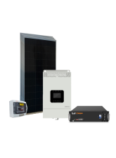 Kit Energia Solar Off Grid c/ Inv-car - 2,34kWp 100Ah 48/220V Lítio (29584)