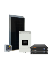 Kit Energia Solar Off Grid c/ Inv-car - 2,34kWp 200Ah 48/220V Lítio (29588)