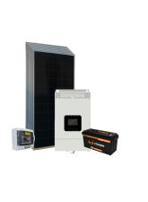 Kit Energia Solar Off Grid c/ Inv-car - 3,51kWp 105Ah 24/220V Lítio (29650)