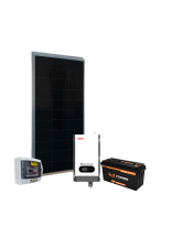 Kit Energia Solar Off Grid c/ Inv-car - 1,17kWp 105Ah 24/220V Lítio (29660)