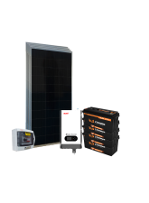 Kit Energia Solar Off Grid c/ Inv-car - 2,34kWp 420Ah 24/220V Lítio (29666)
