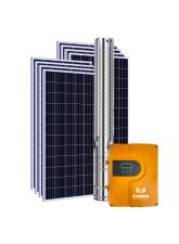 Kit Bomba Solar Híbrida ZTROON - 4ZTSC4.8-203-200-1500-A/D - até 203m ou 27.000L/dia