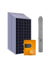 Kit Bomba Solar Híbrida ZTROON - 4ZTPC14-125-200-2200-A/D - até 125m ou 70.000L/dia