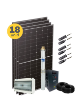 Kit Solar c/ Bomba EBARA 5,5CV 220V - GS500 11G-4TB - 11.16kWp