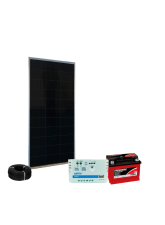 Kit Energia Solar Off Grid - 60Wp 45Ah/12V