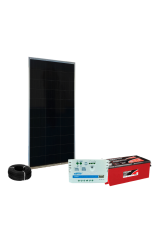 Kit Energia Solar Off Grid - 340Wp 105Ah/24V
