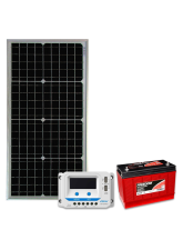 Kit Energia Solar Off Grid s/ Inversor - 30Wp 115/105Ah 12V Estacionária (23927)