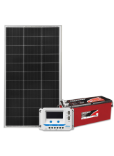 Kit Energia Solar Off Grid s/ Inversor - 160Wp 165/150Ah 12V Estacionária (23930)