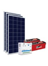 Kit Energia Solar Off Grid s/ Inversor - 480Wp 240Ah / 220Ah 12V Estacionária (23932)