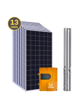 Kit Bomba Solar Híbrida ZTROON 4ZTPC14-190-380/520-4000-A/D - 190m ou 70m³/dia (28168)