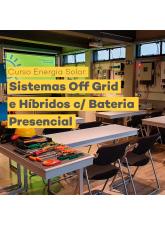 Curso Energia Solar: Sistemas Off Grid e Híbridos c/ Bateria - Presencial