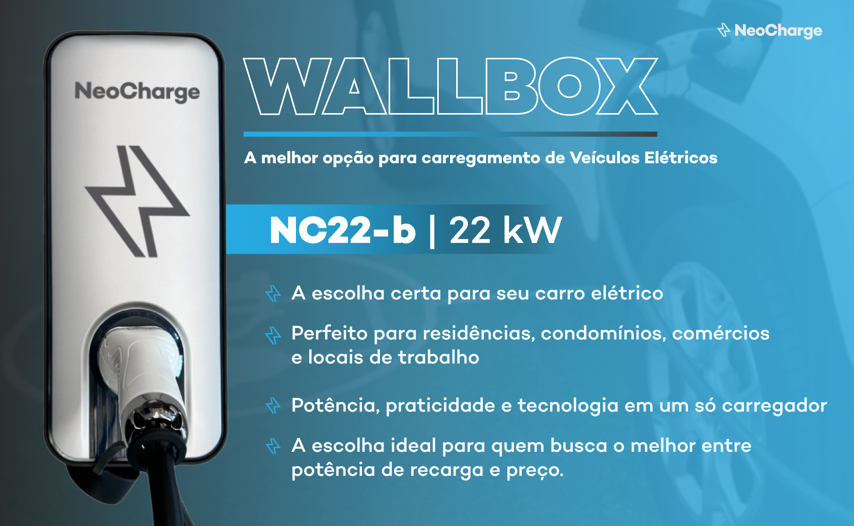 Carregador VE Smart Wallbox NeoCharge NC5000