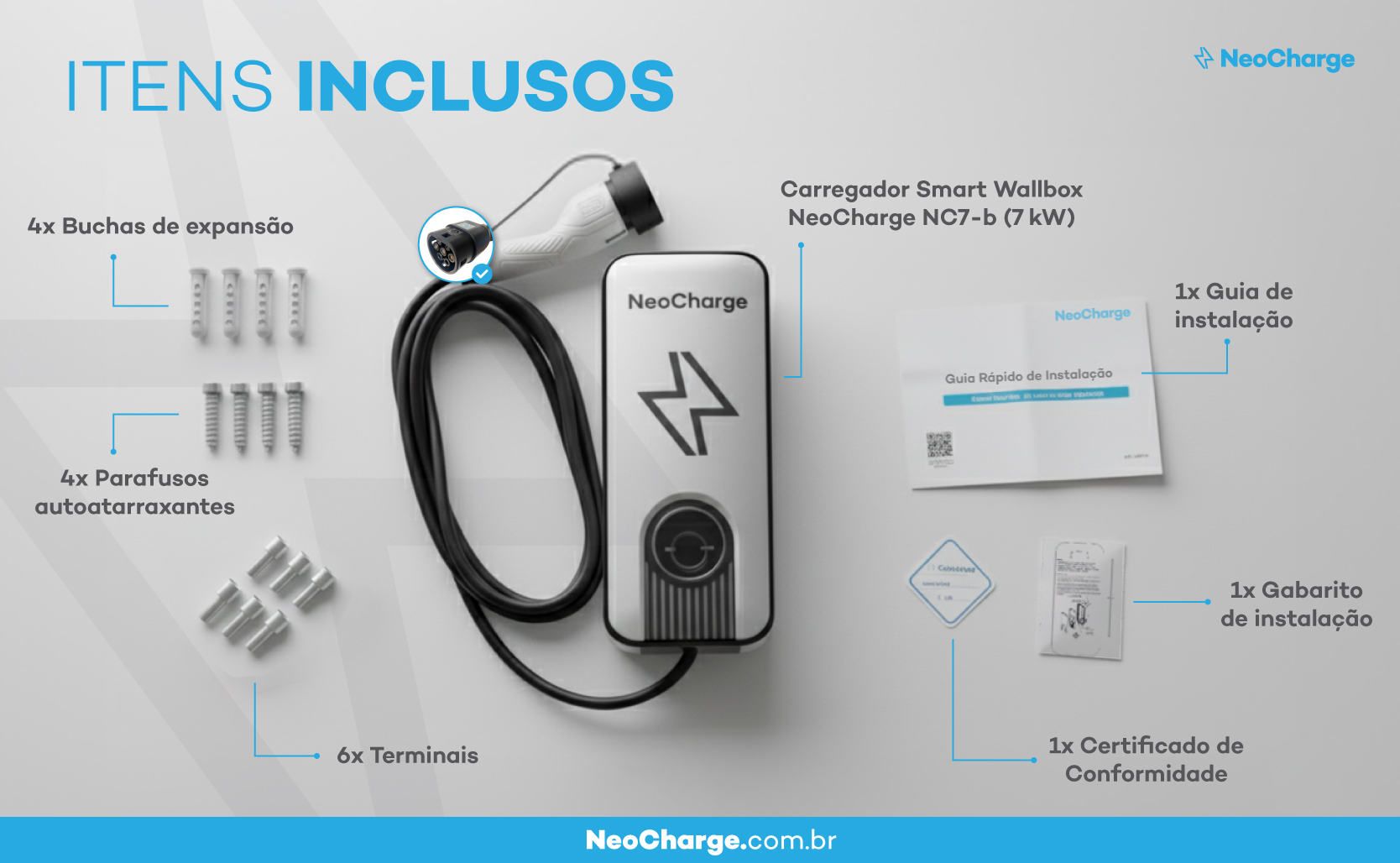 Carregador Carro El&eacute;trico NeoCharge NC5000
