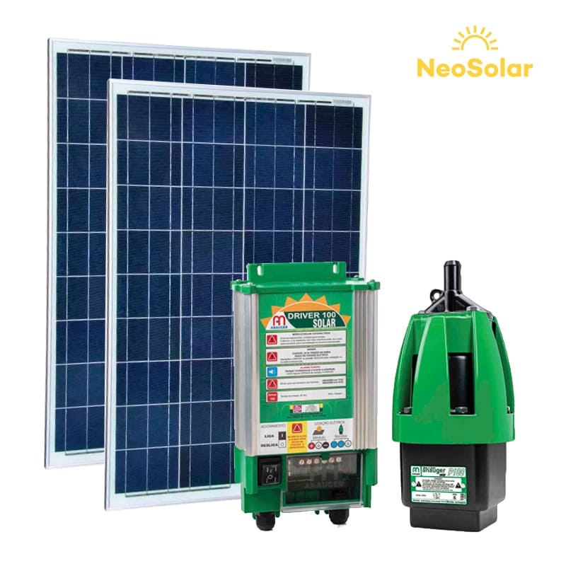 Kit Bomba Solar Anauger P100 STD - até 40m ou 4.600 L/dia Kit Bomba Solar Anauger P100 STD - até 40m ou 4.600 L/dia