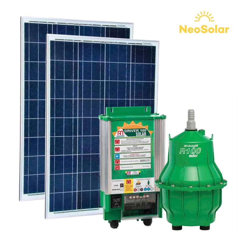 Kit Bomba Solar Anauger R100 STD - até 40m ou 4.600 L/dia Kit Bomba Solar Anauger R100 STD - até 40m ou 4.600 L/dia