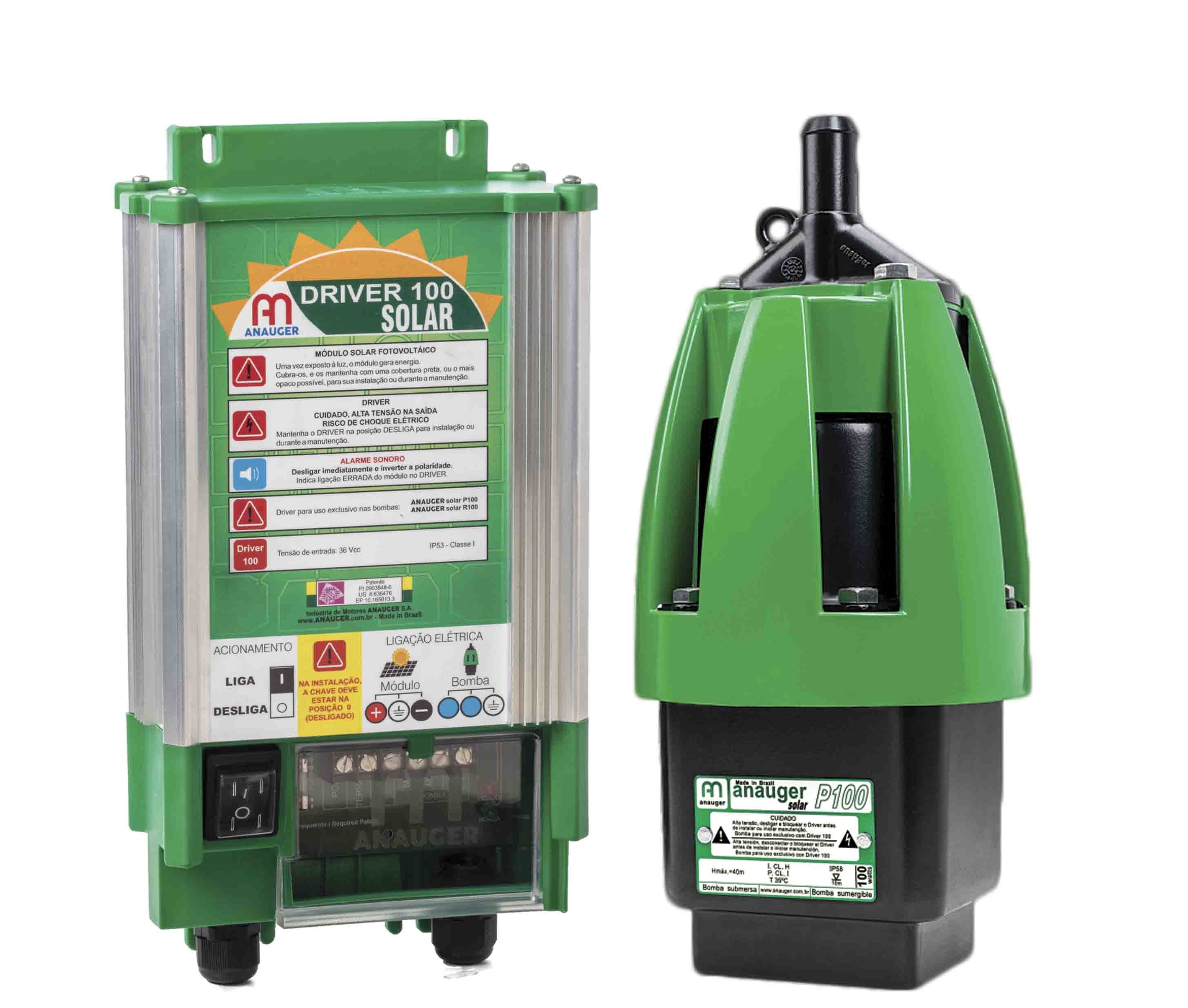 Bomba Solar Anauger P100 - até 40m ou 8.600 L/dia Bomba Solar Anauger P100 - até 40m ou 8.600 L/dia