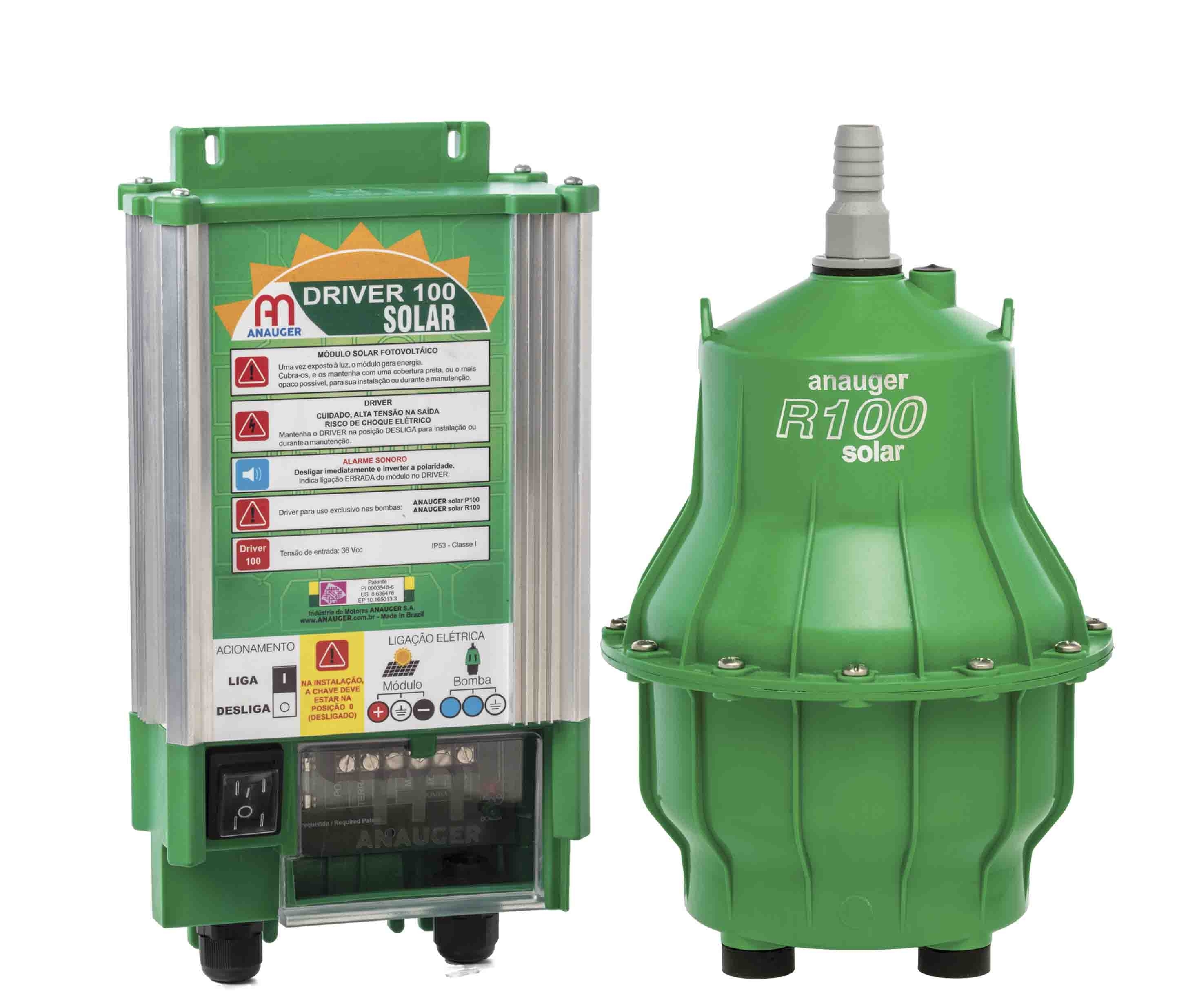 Bomba Solar Anauger R100 - até 40m ou 8.600 L/dia Bomba Solar Anauger R100 - até 40m ou 8.600 L/dia