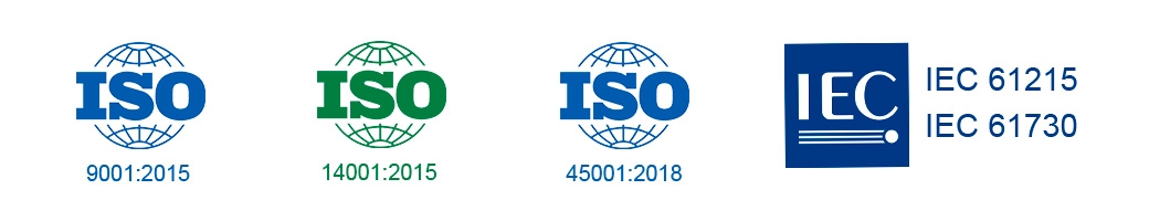 Certificados de qualidade Luxen Solar Certificados de qualidade Luxen Solar