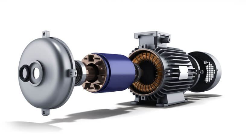 Motor de um carro elétrico - motor de indução Motor de um carro elétrico - motor de indução