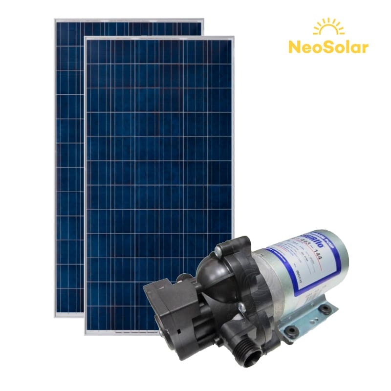 Kit Bomba Solar 12V Shurflo 2088 MAXX - até 35m ou 4.750 L/dia Kit Bomba Solar 12V Shurflo 2088 MAXX - até 35m ou 4.750 L/dia