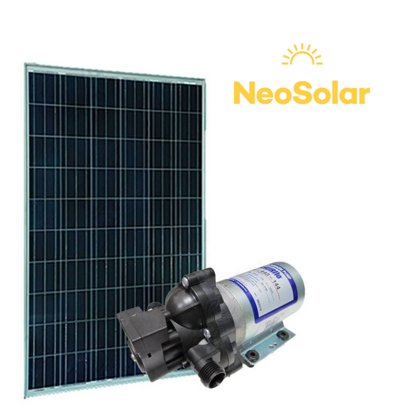 Kit Bomba Solar 12V Shurflo 2088 STD - até 14m ou 4.750 L/dia Kit Bomba Solar 12V Shurflo 2088 STD - até 14m ou 4.750 L/dia