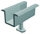 Grampos para fixação intermediária dos painéis fotovoltaicos Thesan Grampos para fixação intermediária dos painéis fotovoltaicos Thesan