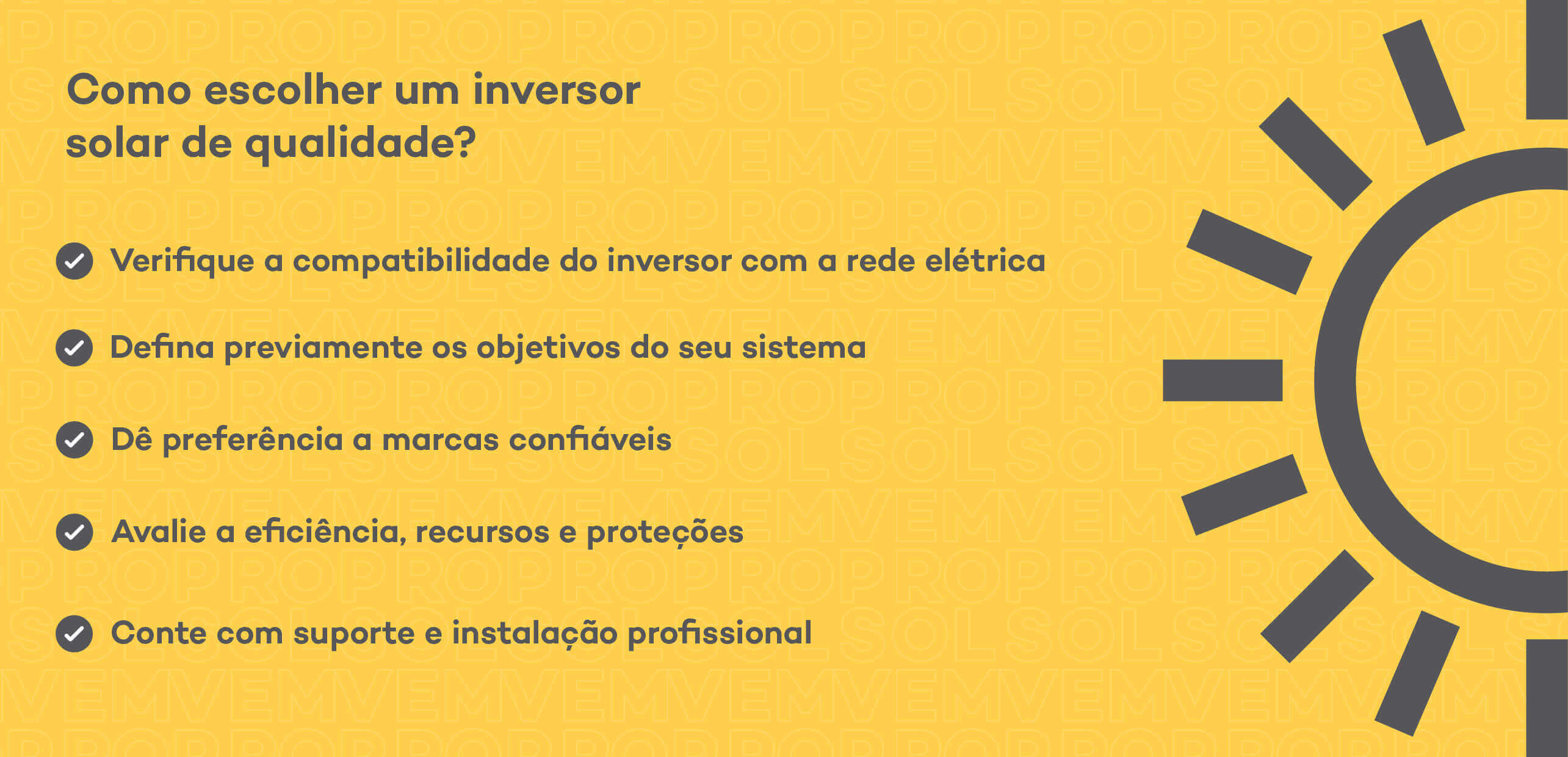 Como escolher inversor solar de qualidade