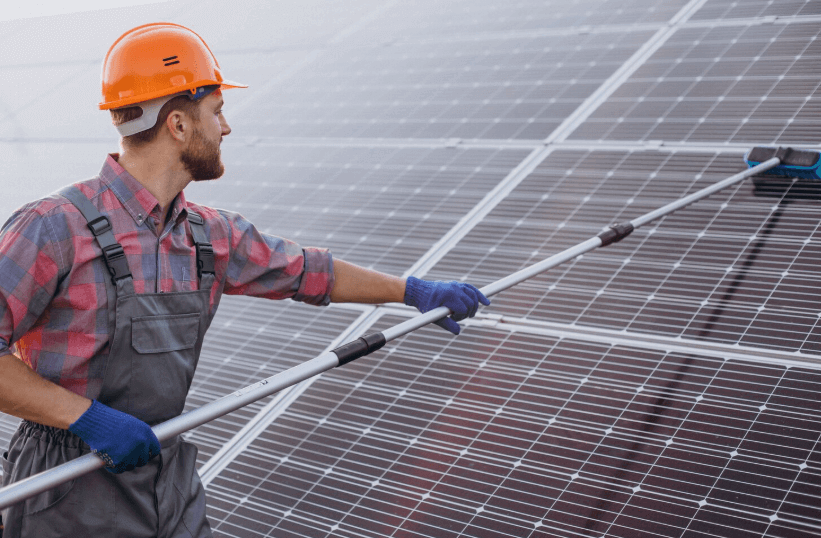 Como limpar placa solar fotovoltaica